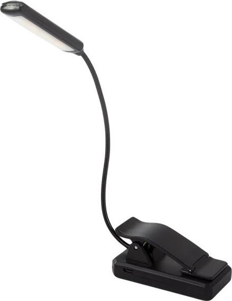 Verk 27415 LED lampa na čtení s klipem , 2 W, černá Obrázek produktu 