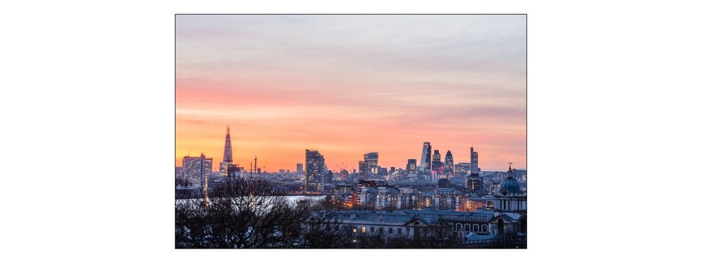 Muralo Fototapete Stadt London 315 (B) x 210 (H) cm Vlies Tapete Wandtapete Fluss Himmel London Panorama Wohnzimmer Schlafzimmer moderne Wandbild A...
