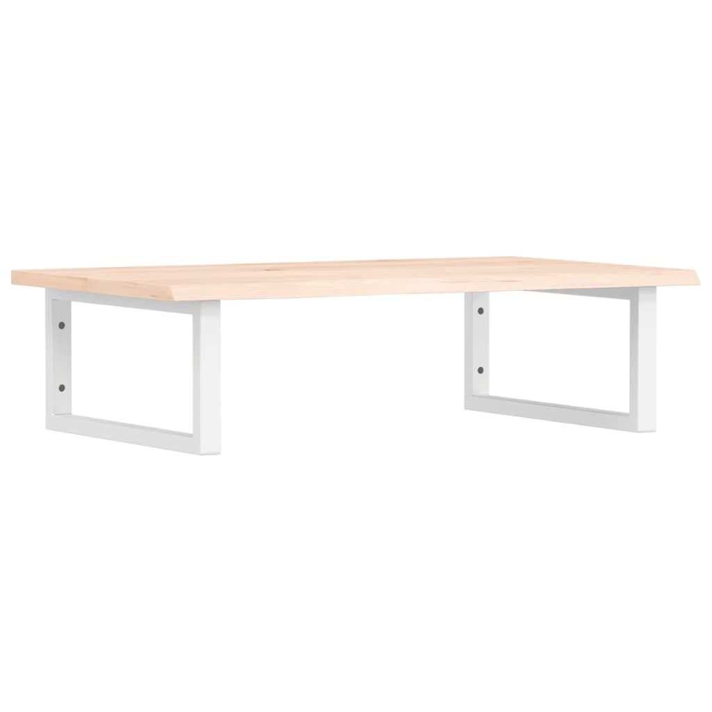 vidaXL Waschtischplatte mit Halterung Stahl und Massivholz Eiche
