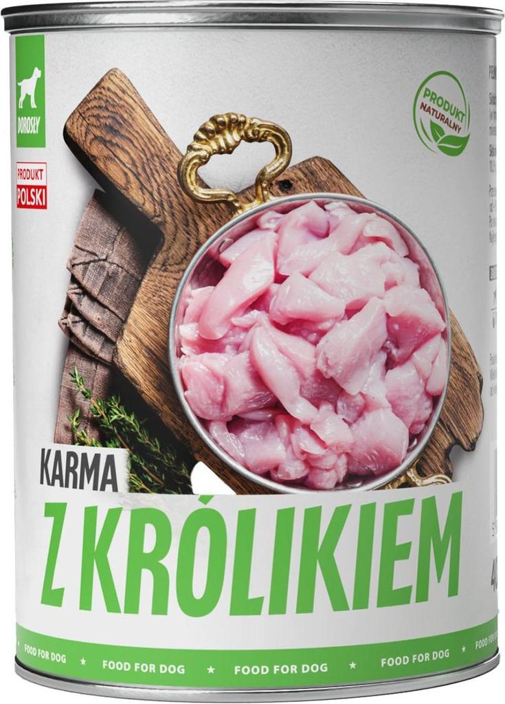 TUF TUF Rabbit food - Nassfutter für Hunde - 400 g