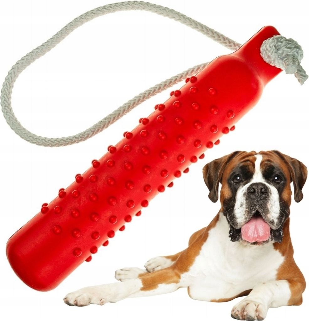 SWIMMING DOG TOY TPR stark AQUA lang mit Schnur fetch in Wasser