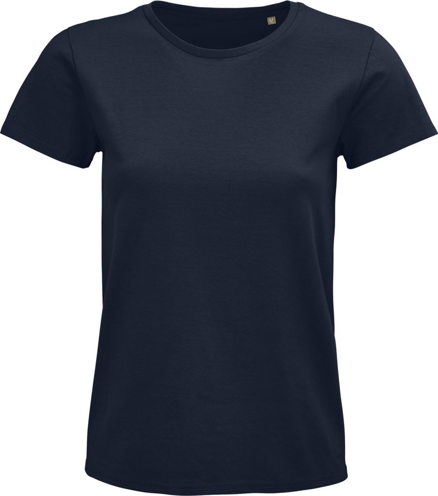 SOL'S Damen T-Shirt Top Sommer Freizeit Rundhals Kurzarm Oberteil, Größe:L, Farbe:French Navy