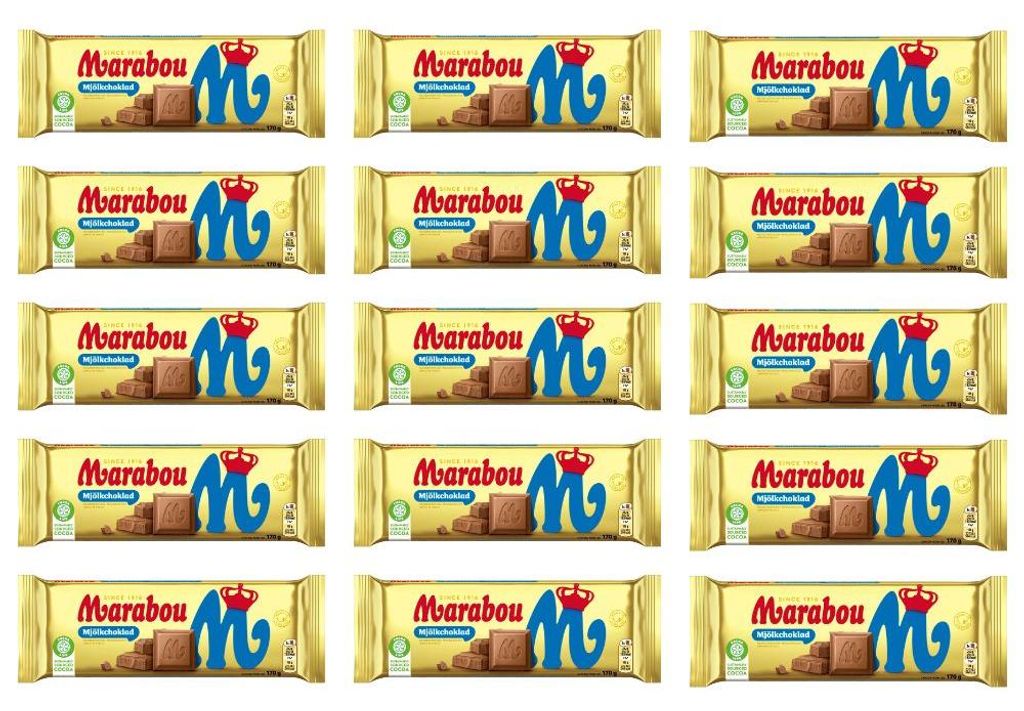 Marabou Mjölkchoklad (15x 170g) Produktbild 