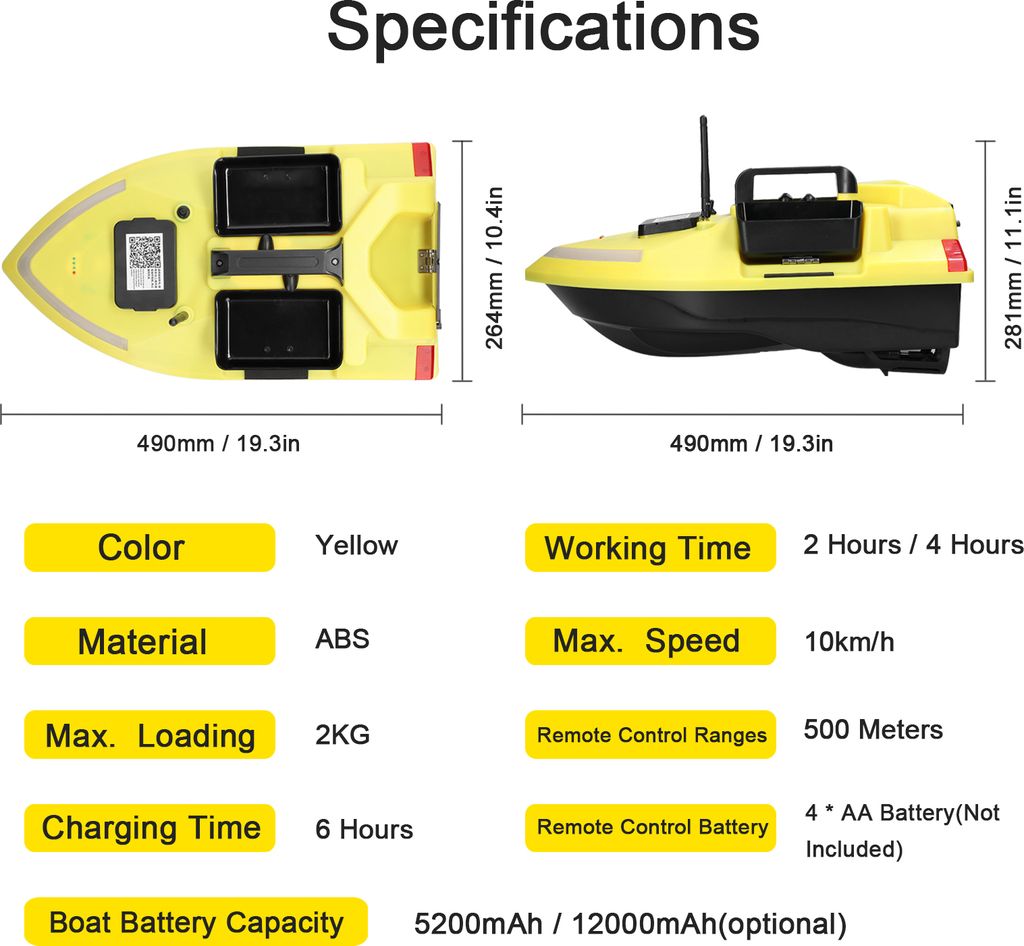 YIWEOG Fischerboot-Hauptplatine für V020 GPS-Fischereiköderboot Fernbedienungsköderboot