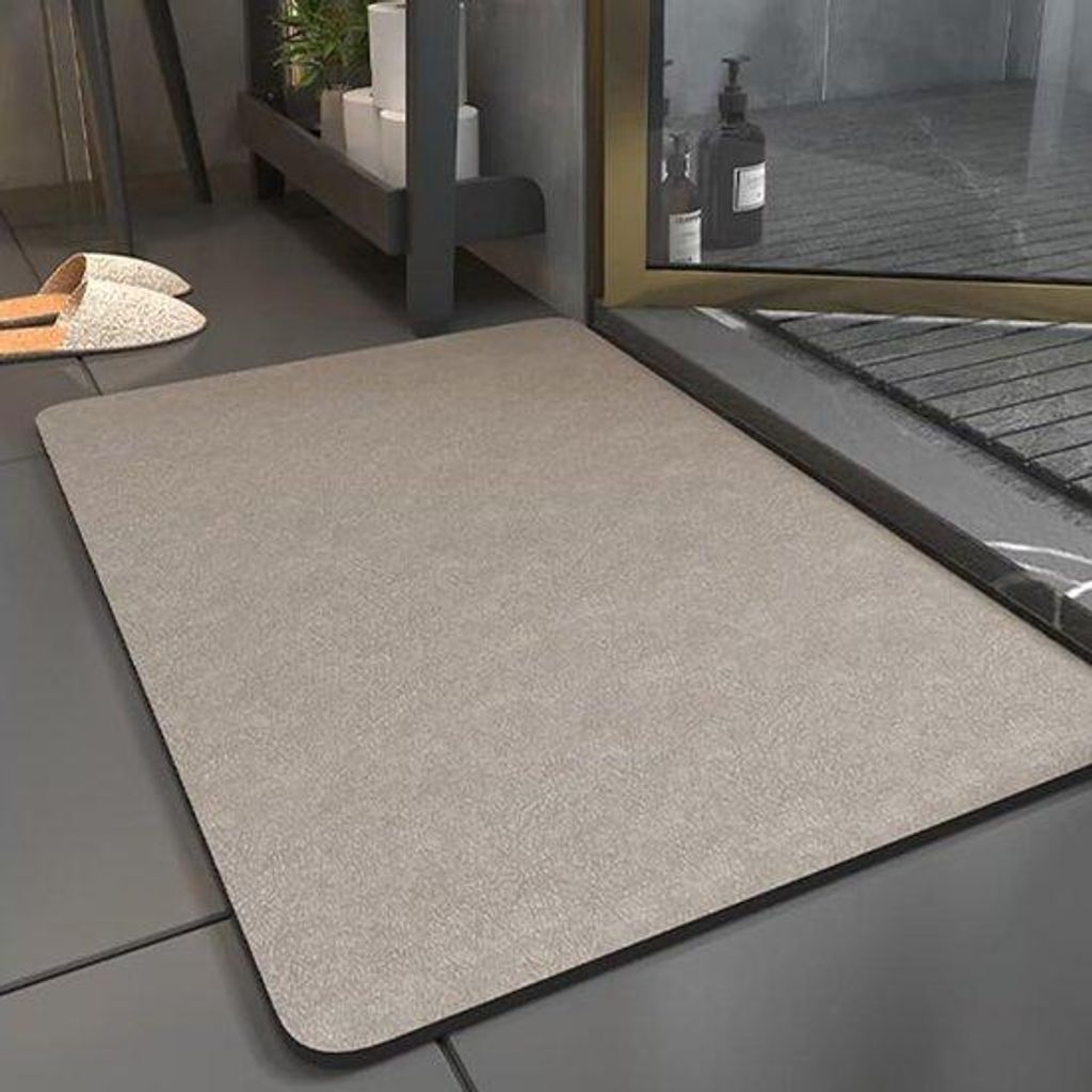 Antislip-Duschmatte, schnell trocknend, superabsorbierend, dun, wasbar, 45x70 cm