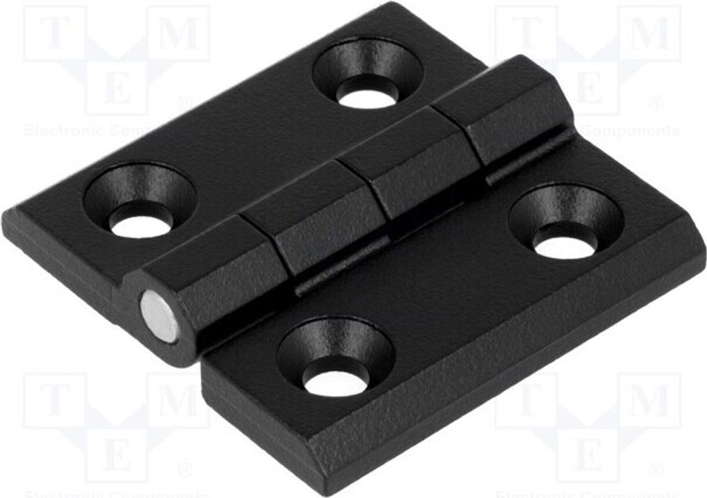 1x Scharnier Aluminium- und Zinklegierung B: 50mm schwarz H: 50mm 3.ZN65.001 RAL-