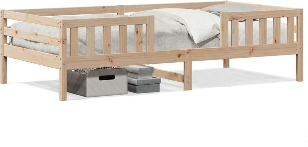"2026 Promotion" Massivholzbett Schlafzimmer - ohne Matratze - 80x200 cm - Kiefernholz - Polsterbett CC30427