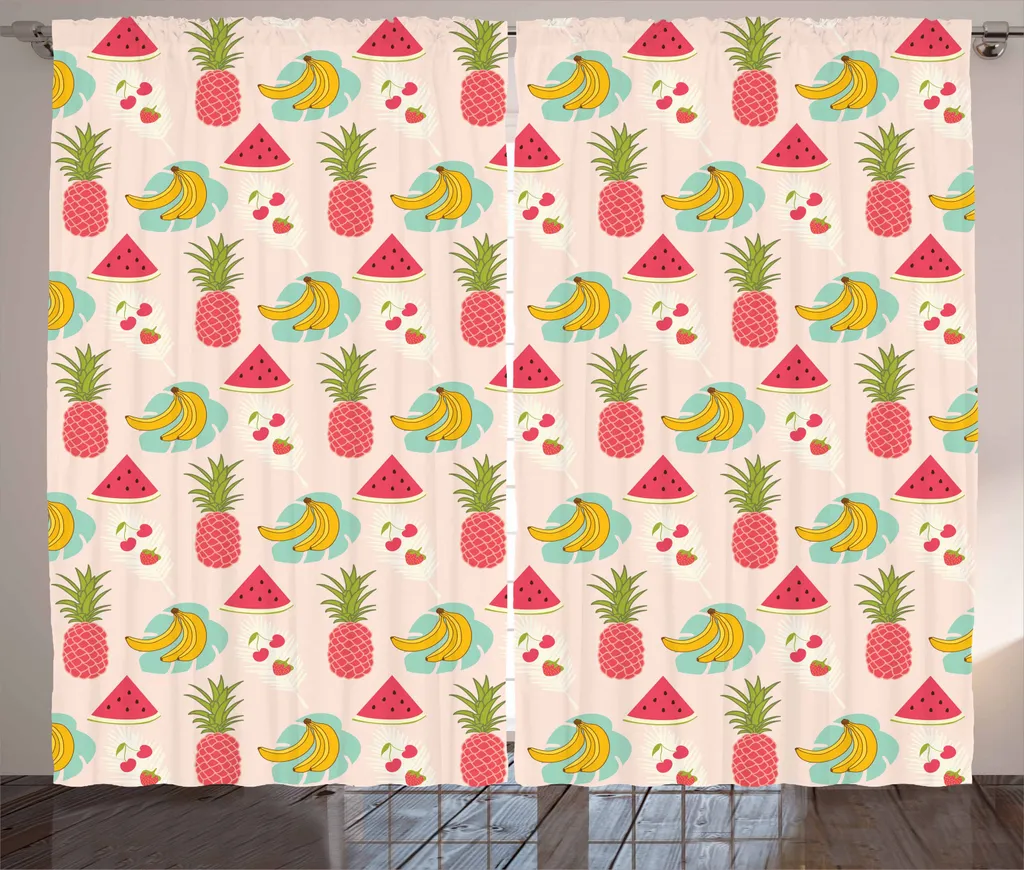 Tenda ABAKUHAUS Frutta Tropicale Multicolore 280x245 cm - Look Moderno