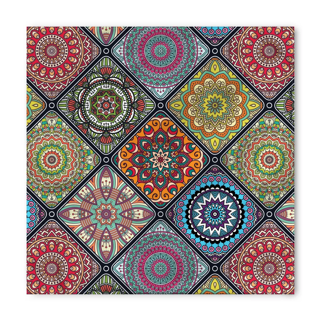 Bandana Mandala per Animali ABAKUHAUS | Design Artistico 40x40cm - 2
