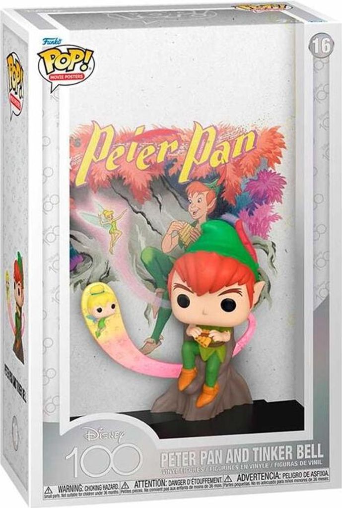 Peter Pan und Tinkerbell Poster - Disney Wanddekoration