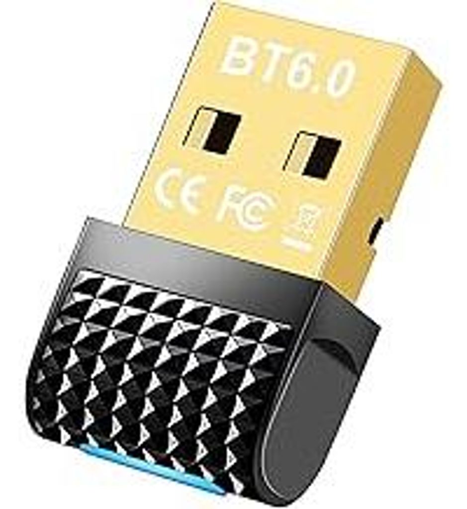 USB Bluetooth Adapter PC, Bluetooth 6.0 Stick für PC Plug & Play Blue-Tooth-Adapter Dongle für Maus, Tastatur, Kopfhörer, Handy, Controller Komp...