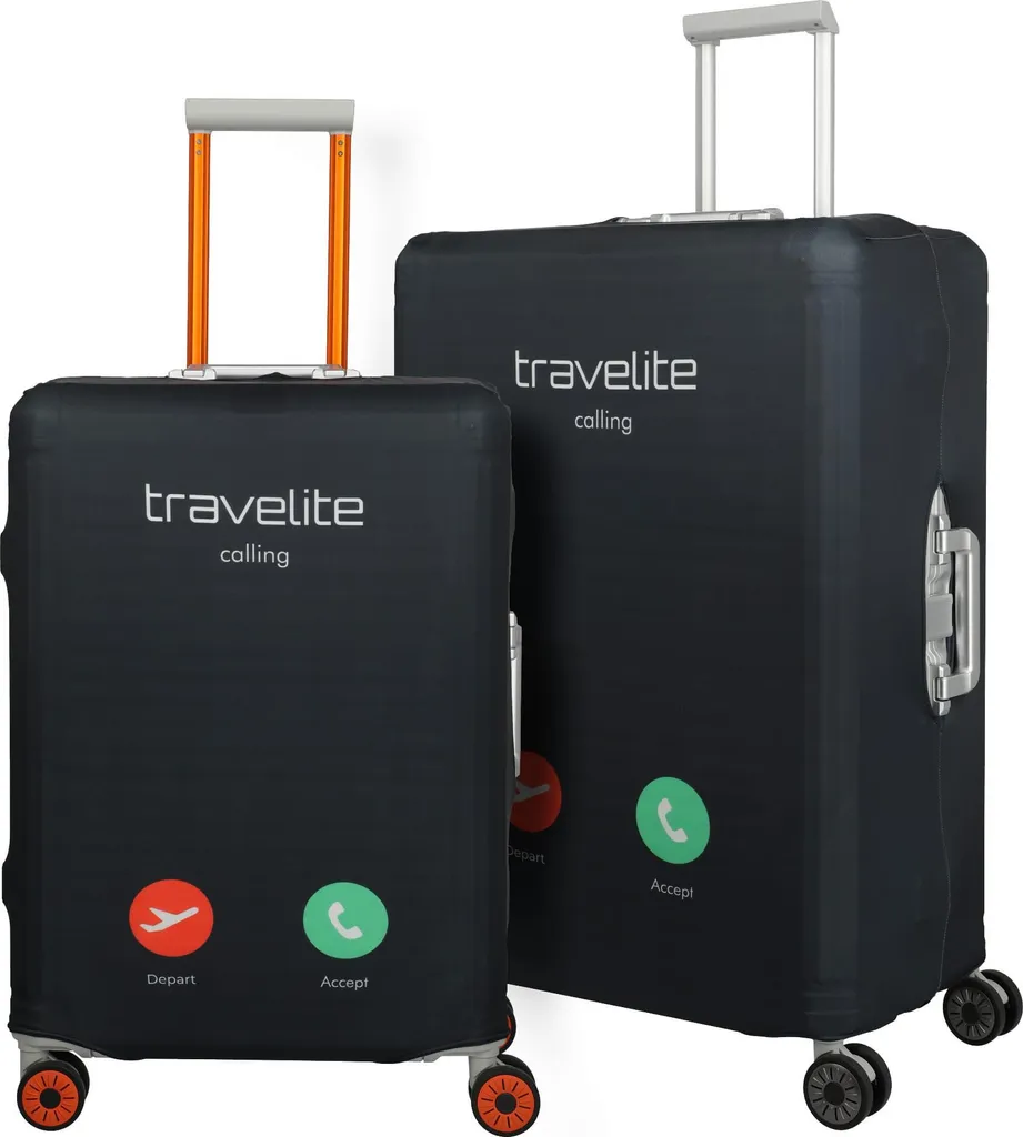 Custodia Valigia Travelite Calling Nero - Protezione Pull-Over Lavabile - 8