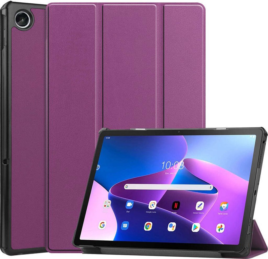Bizon Case Tab Croc Lenovo Tab M10 Plus Gen 3 dunkel lila