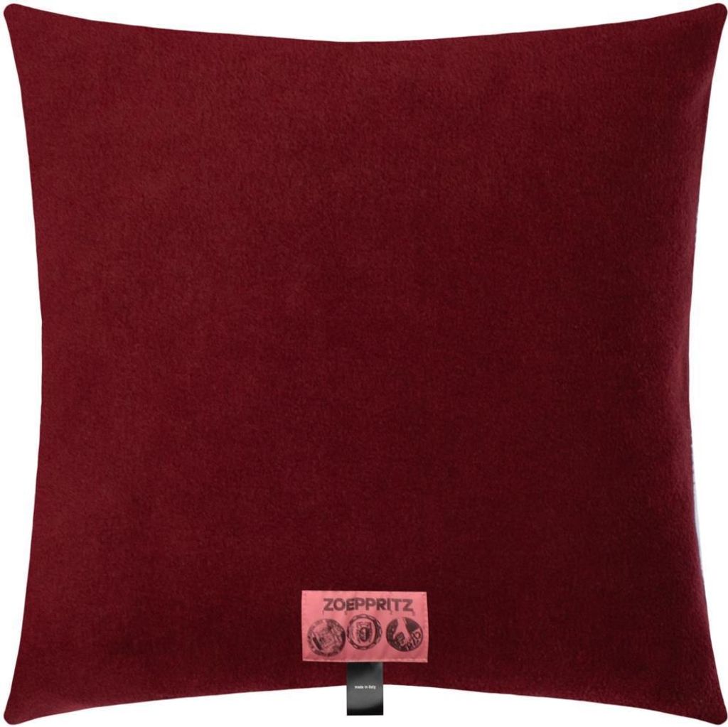 Zoeppritz Kissenhülle Soft-Fleece Farbe wine Größe 40x40
