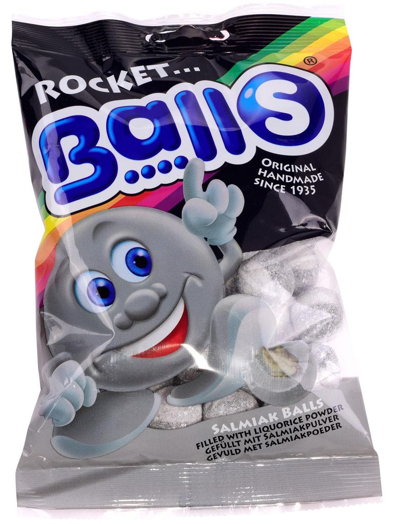 Rocket Balls Salmiak-Kugeln 200g Produktbild 