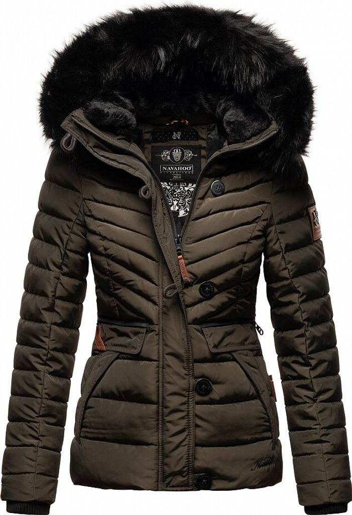 Navahoo Damen Winter Jacke Anthrazit 38 M