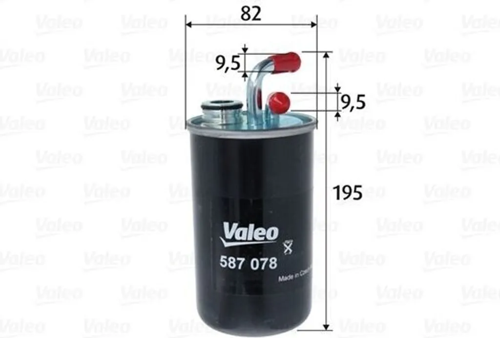 Filtre à Carburant Valeo 587078 : Entretien Moteur Sebring et Compass