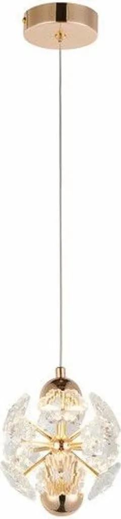 Suspension LED Medusa Reality 5W dorée en cristal blanc chaud 400lm