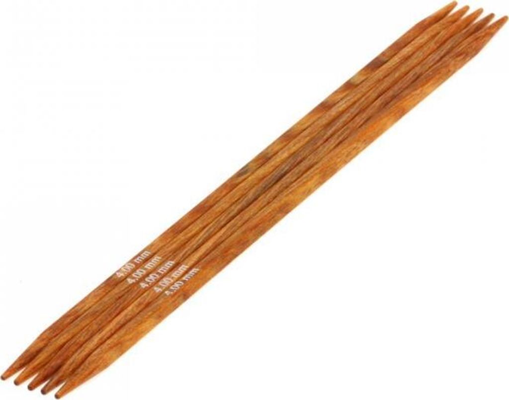 Lana Grossa - Strumpfstricknadel Holz Quattro 15cm 4.0mm Produktbild 