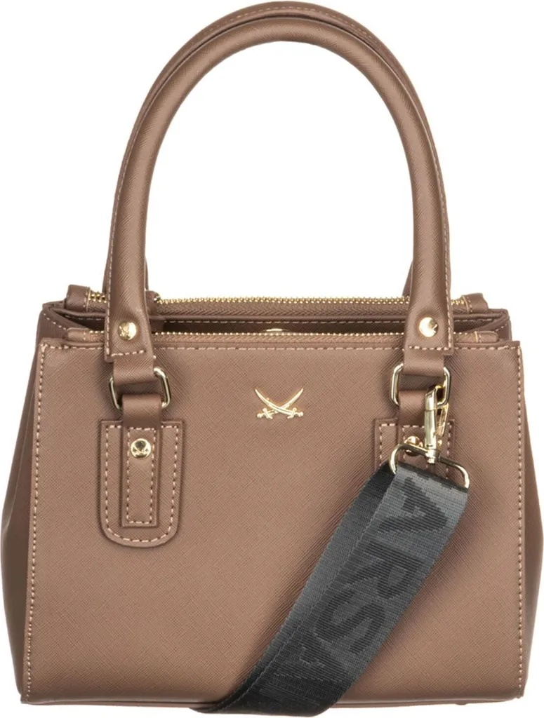 Grand Sac à Main Femme Brun Cappuccino - Sac à Épaule Sansibar Chic