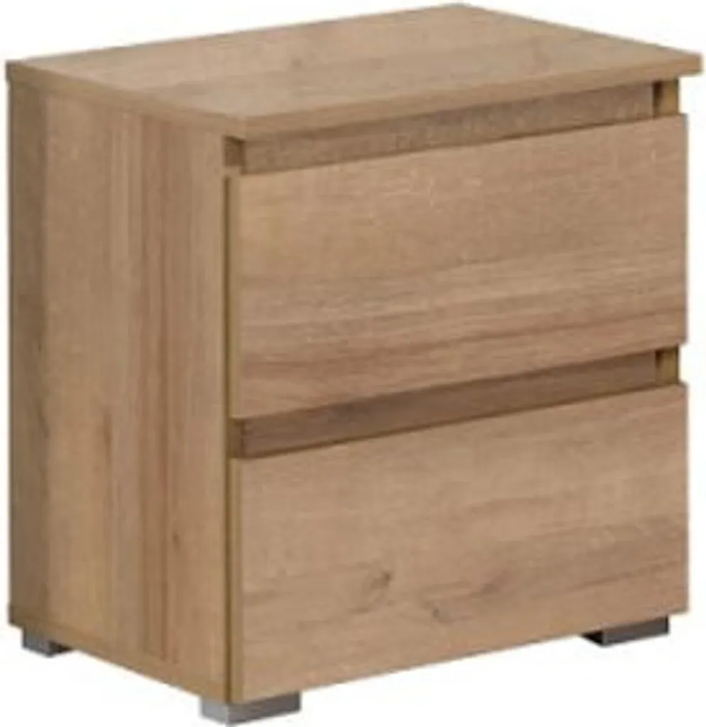 Table de chevet LIONU compacte chêne riviera - Gain de place et design