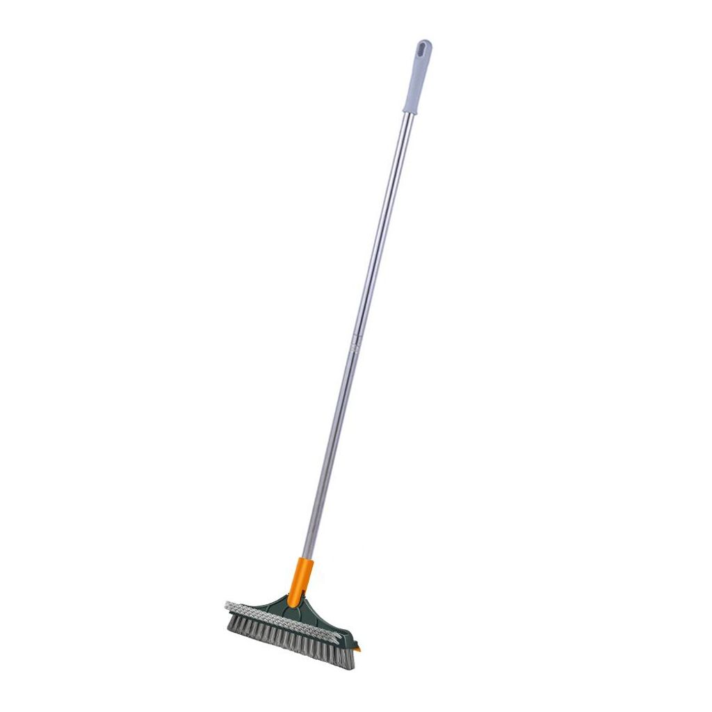3-in-1 Bodenbürste mit langem Griff – 120° drehbare Reinigungsbürste für Bad & Küche