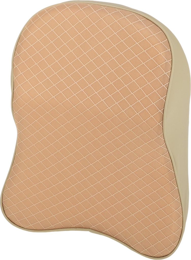 Auto Nackenkissen / Auto Kopfstützenkissen für Nacken Rücken / Atmungsaktives Terylen Memory Foam / 1 Stück Beige
