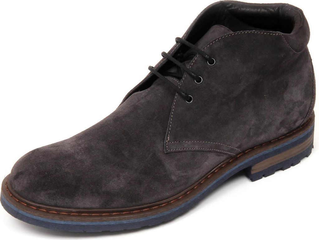 D0668 polacchino uomo ALTIERI MILANO scarpa stivale grigio scuro boot shoe man