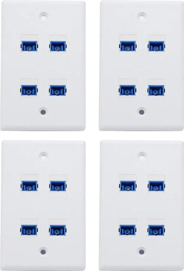 Prise terminale optique murale 4 ports SC pour réseau FTTH intérieur