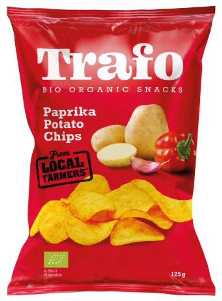 CHIPSY ZIEMNIACZANE PAPRYKOWE BIO 125 g - TRAFO