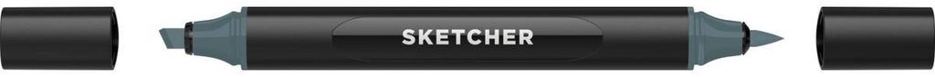 Molotow Twinmarker Sketcher brush+chisel CG530 kaltgrau 5