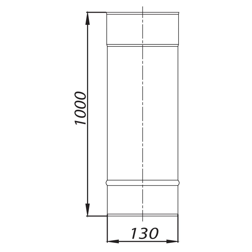 ADAM GAS / EW fi Rohr 130 1m