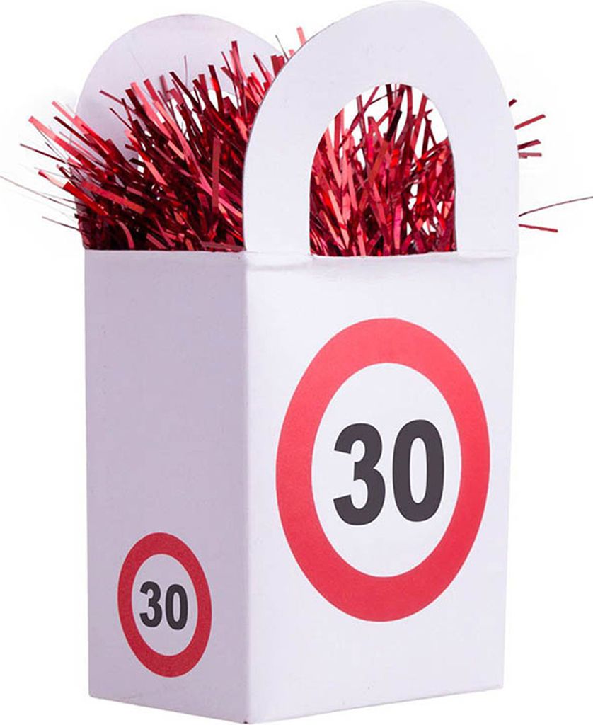Ballongewicht 170g "Tüte Verkehrsschild #30"