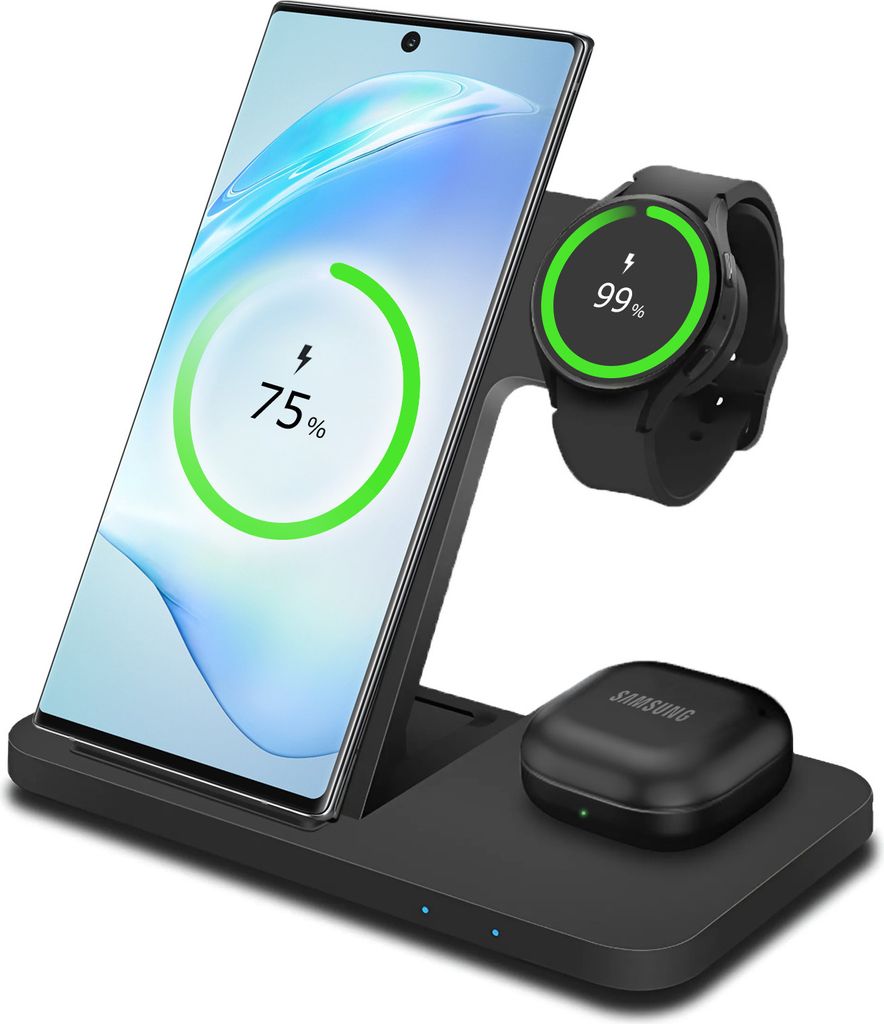 MMOBIEL Induktive Ladestation Kompatibel mit Samsung – 3 in Produktbild 