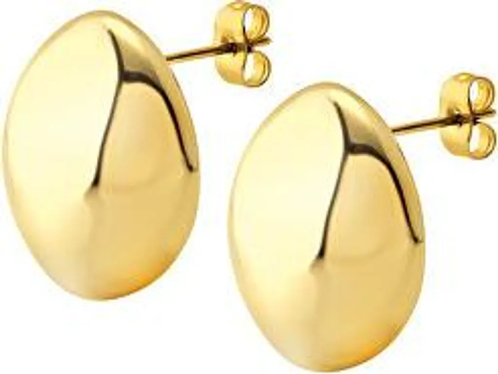 Boucles d'oreilles Bubble plaqué or pour mariage ou soirée chic TJ3710 - 4