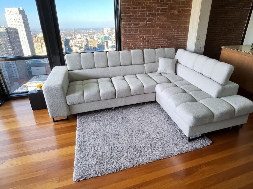 Silvano Ecksofa L-Form mit Bettkasten und Schlaffunktion aus Cord. Variante: Rechts, Quelle_01