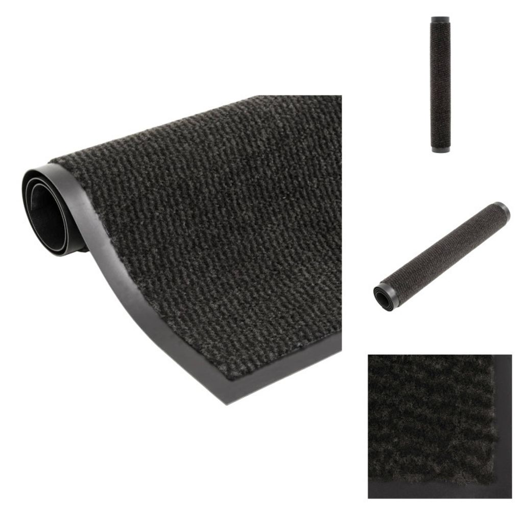 vidaXL Fußmatte getuftet 60x180 cm Schwarz - Fußmatten
