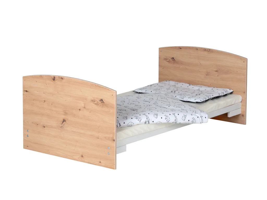 Lit d'enfant combiné Schardt Pepe 70x140 cm - Lit bébé évolutif blanc