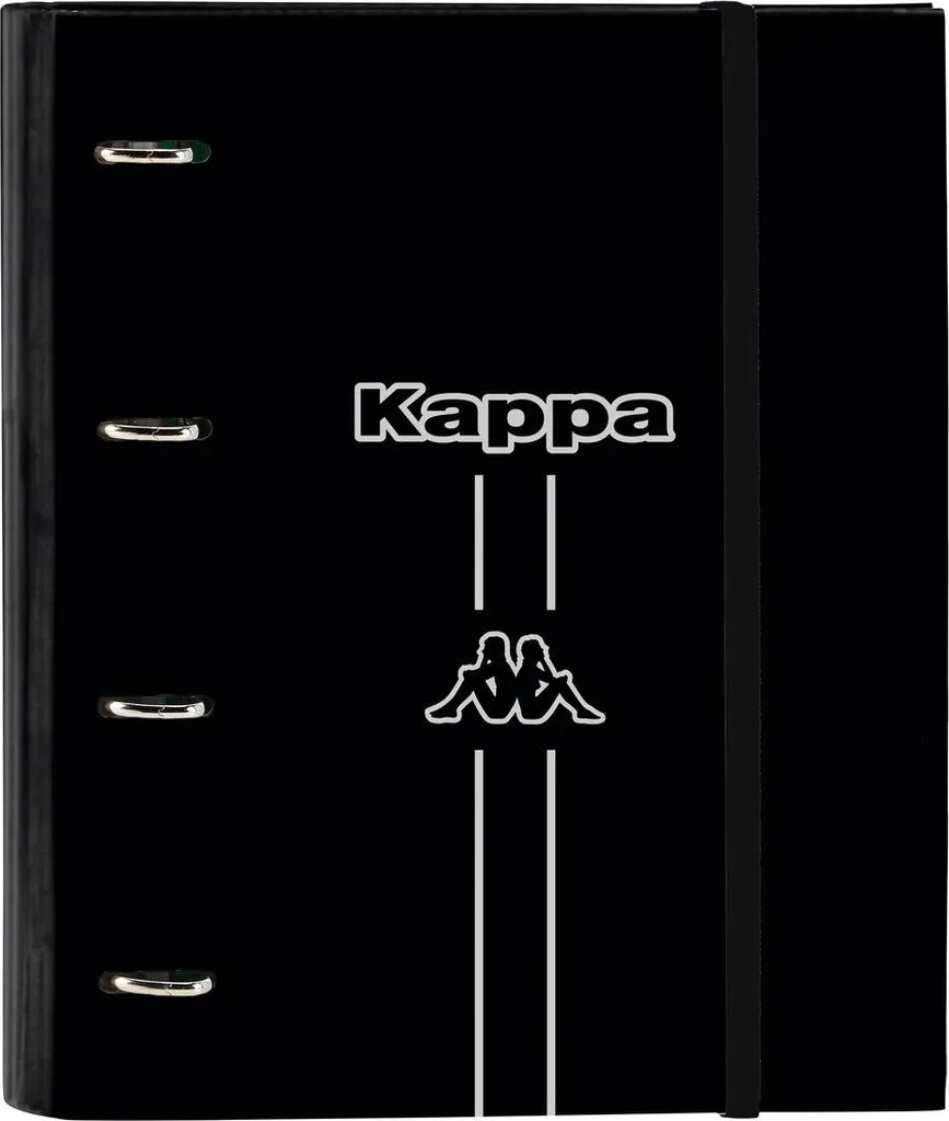 SUPER OFFERTA: Raccoglitore Kappa Dark Black 4 Anelli + 100 Fogli A4