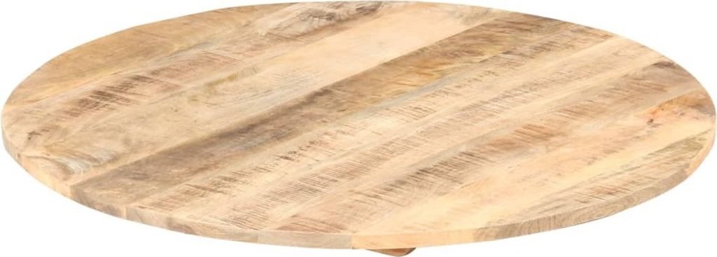 vidaXL Plateau de table en bois massif Mango rond 15-16 mm Image du produit 