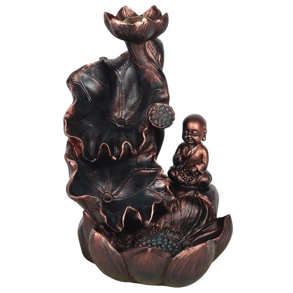 Brûleur d'encens Cascade Bouddha SD2930 Finition Marron Traditionnelle - 3