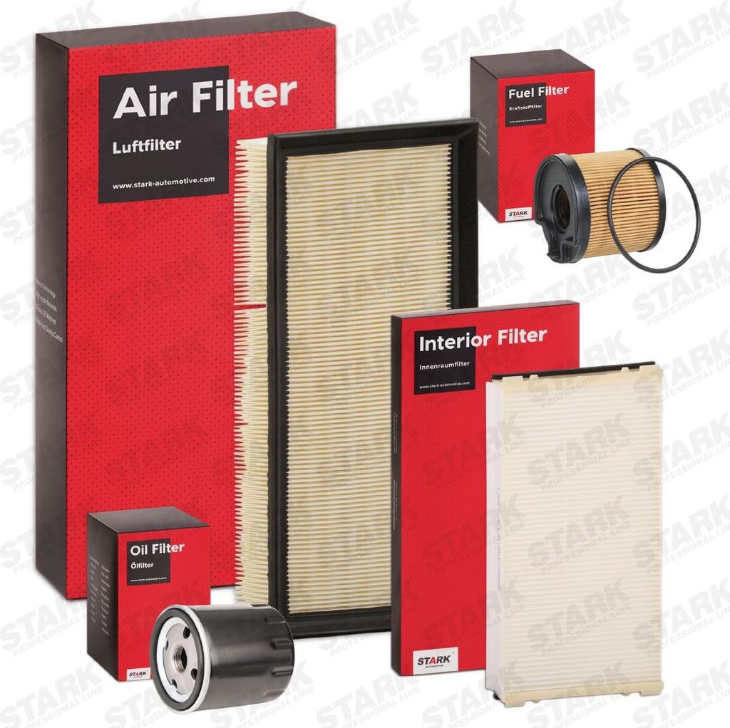 STARK Filterset Inspektionspaket Filtersatz für SEAT Leon Schrägheck (1M1) passend für PEUGEOT 406 (8B) 406 Coupe (8C) 406 Break (8E/F) für CIT...