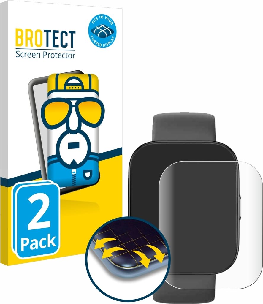 2x BROTECT Fullscreen Schutzfolie für Huami Amazfit Bip 5 Produktbild 