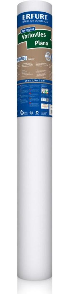 Erfurt Variovlies Plano Superweiß weiß 0,75 x 20 m Produktbild 