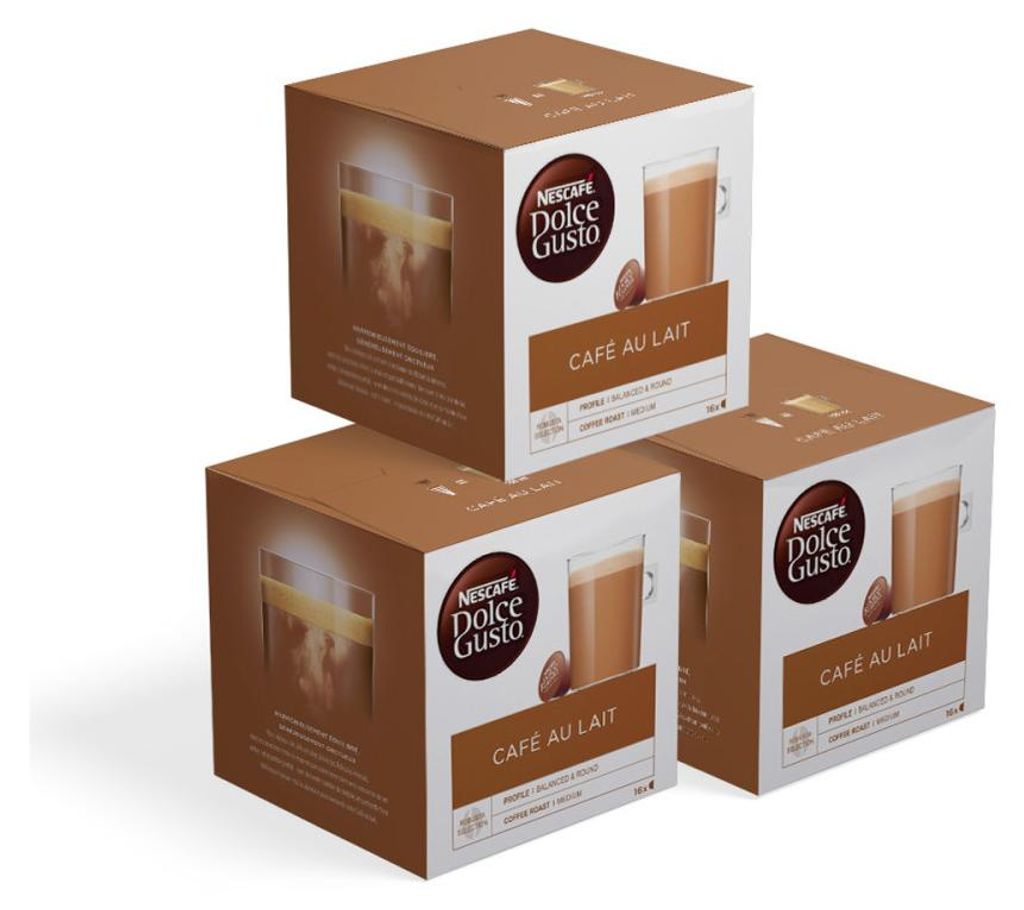 Kaffeekapseln Set NESCAFÉ® Dolce Gusto® Café Au lait, 3 x Produktbild 