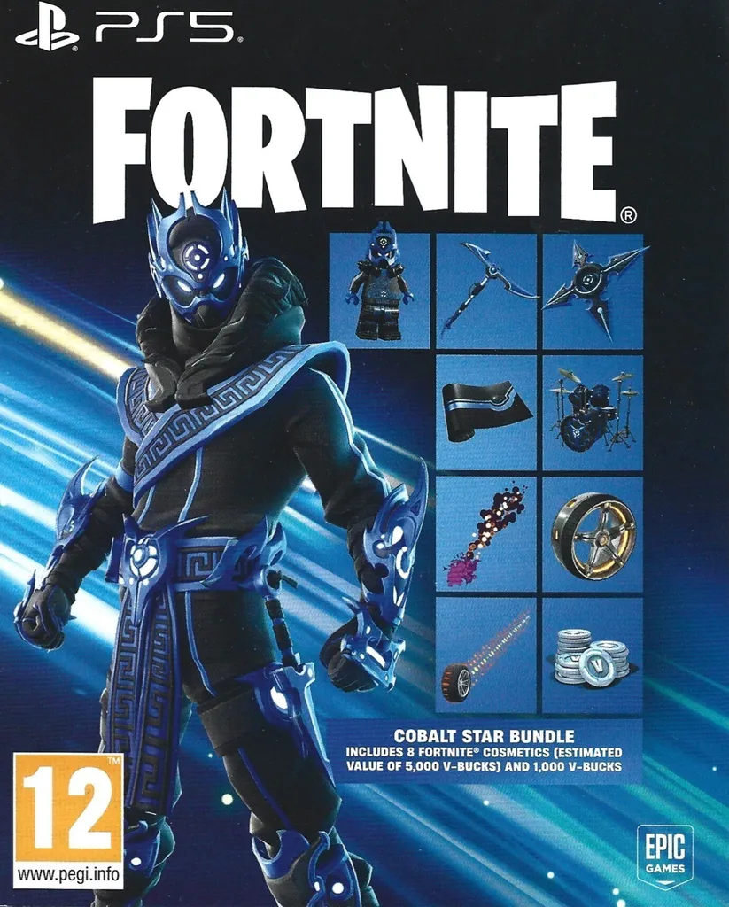 Pack Fortnite Cobalt Star 1000 V-Bucks Edition Digitale Haute Valeur