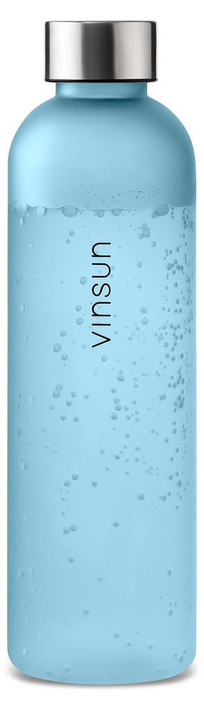 Trinkflasche 650ml Sport Wasser Flasche BPA frei Kohlensäure geeignet Vinsun