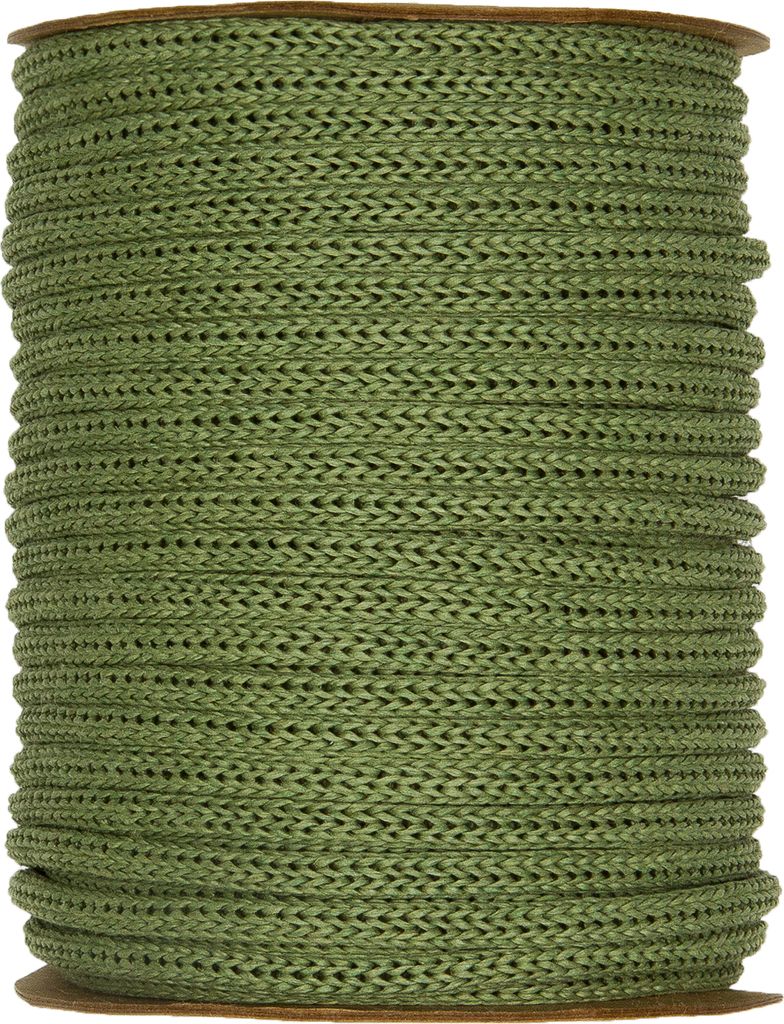 Strickschlauch aus Papiergarn, Rolle à 30 m Grün Produktbild 