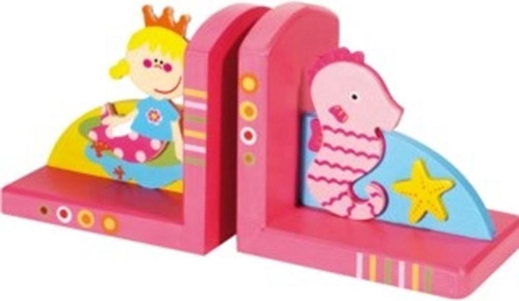 Simply Buchstützen Meerjungfrau - Holz Buchstützen rosa dekorativ