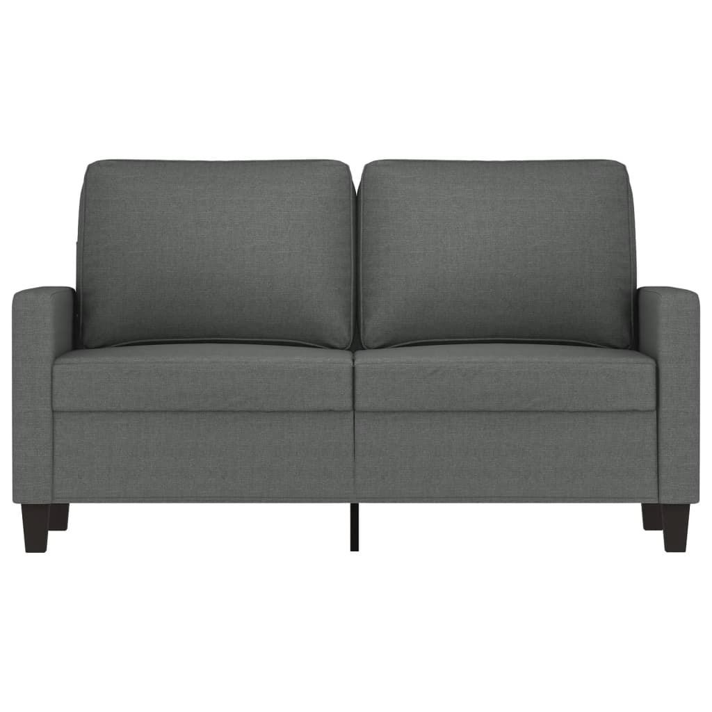 Möbel 2-Sitzer-Sofa Dunkelgrau 120 cm Stoff - Klassische Produktbild 3